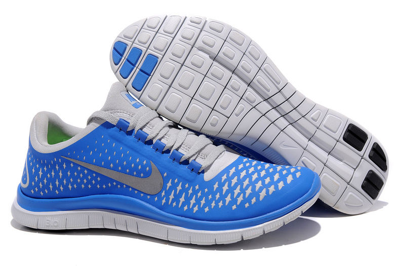 Hot Nike Free3.0 Men Shoes Gray/Dodgerblue